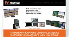 Desktop Screenshot of maxvision.com