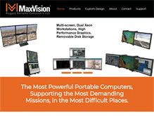 Tablet Screenshot of maxvision.com